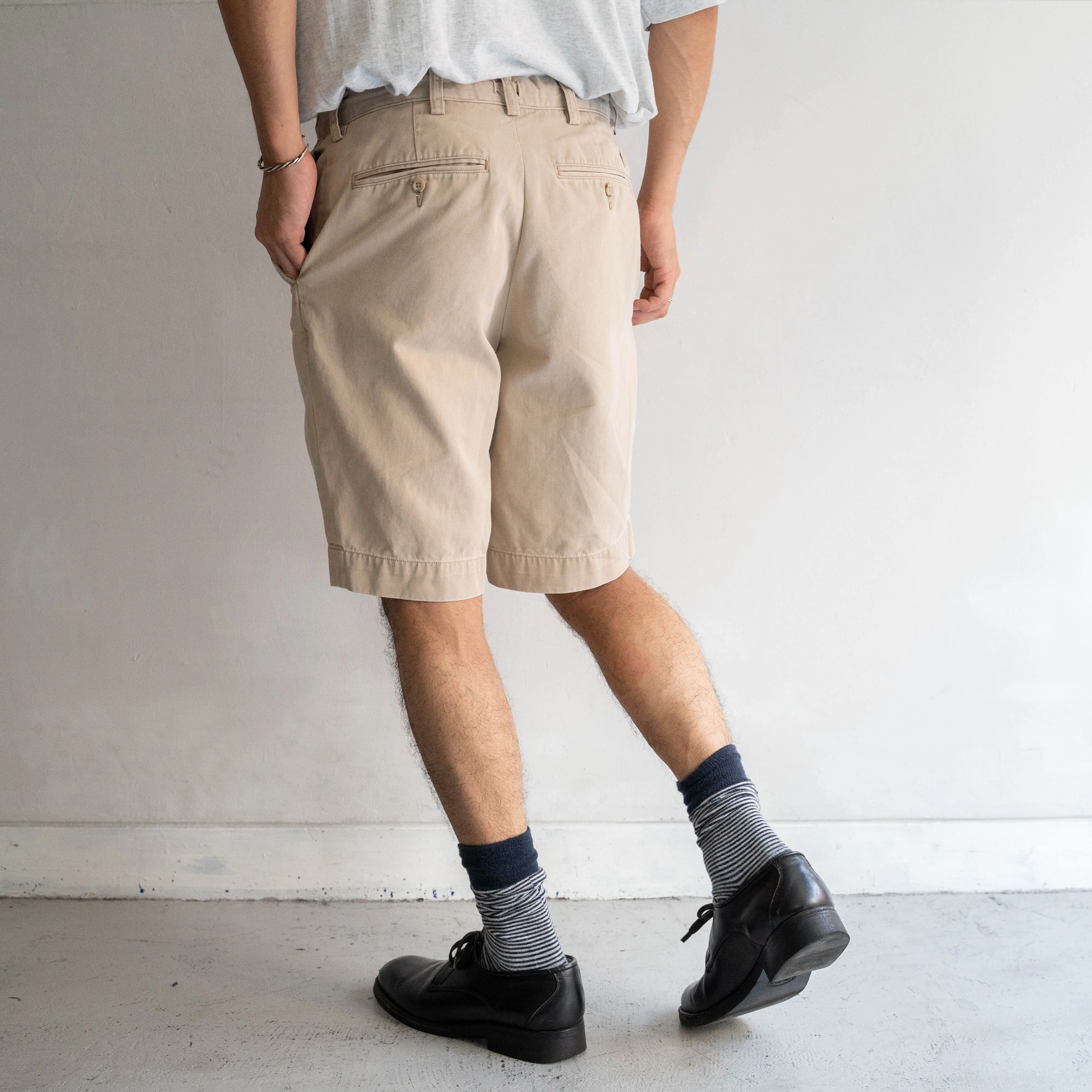 1990s Ralph Lauren light brown color ’with waist cord remake'