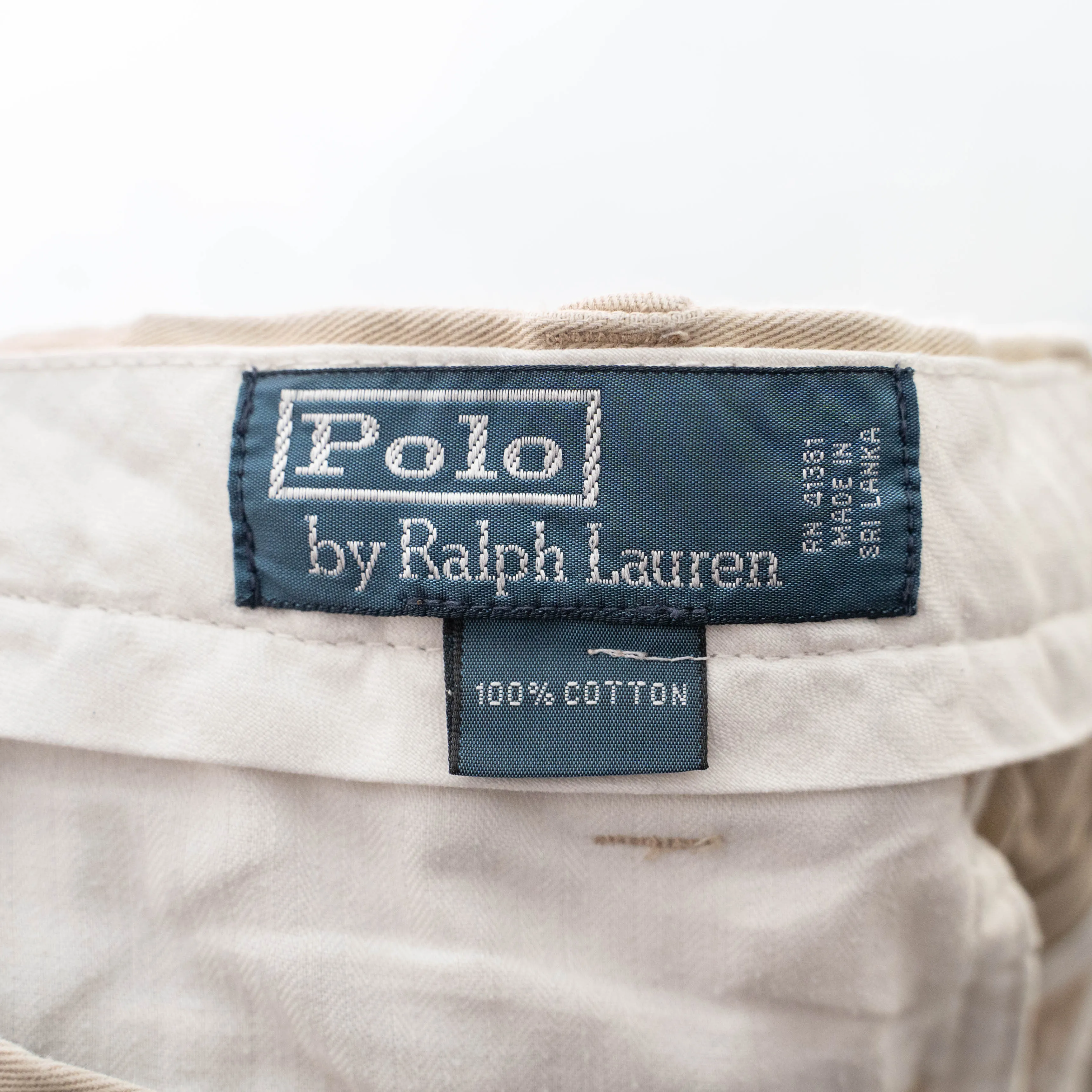 1990s Ralph Lauren light brown color ’with waist cord remake'