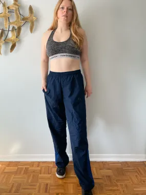 Adidas Navy High Rise Track Pants - Medium