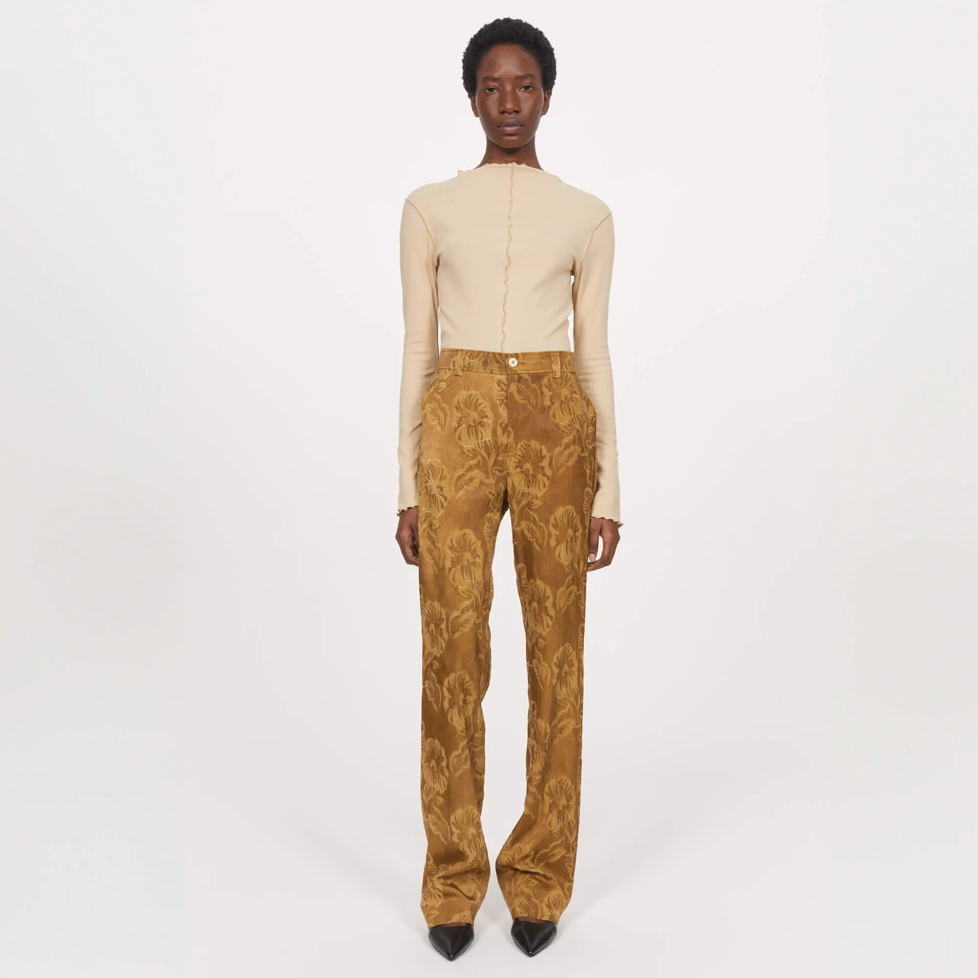 Aniara Flower Power Floral Print Trousers