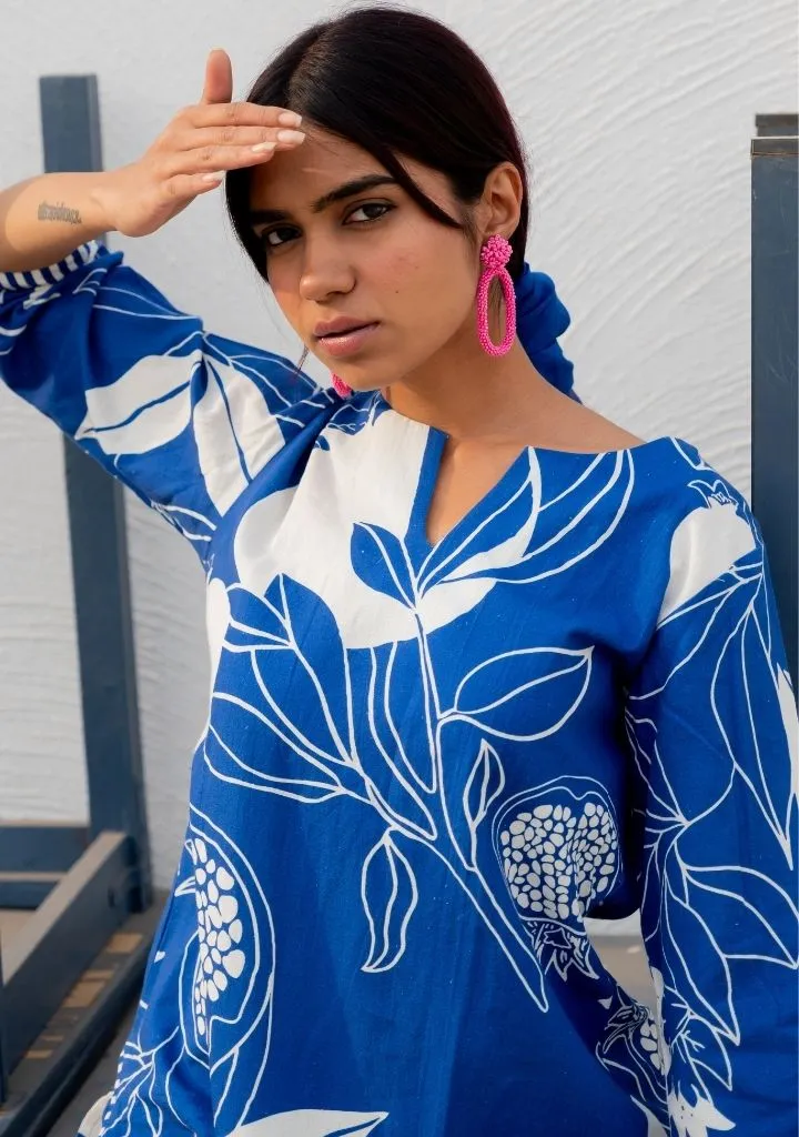 Blue Anaar Kurta Set