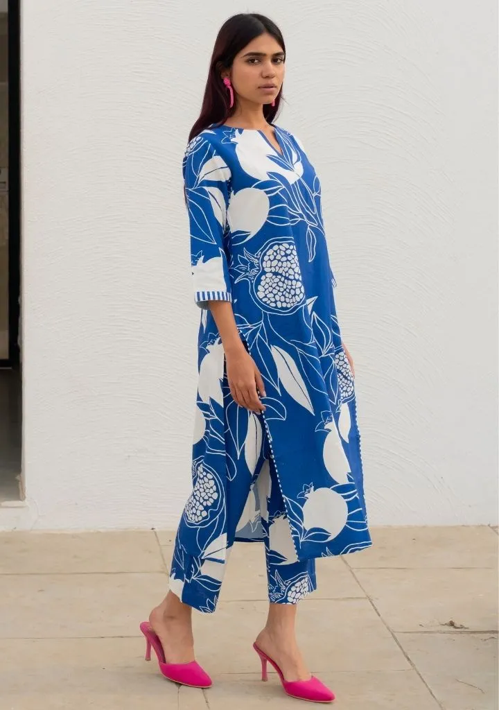 Blue Anaar Kurta Set