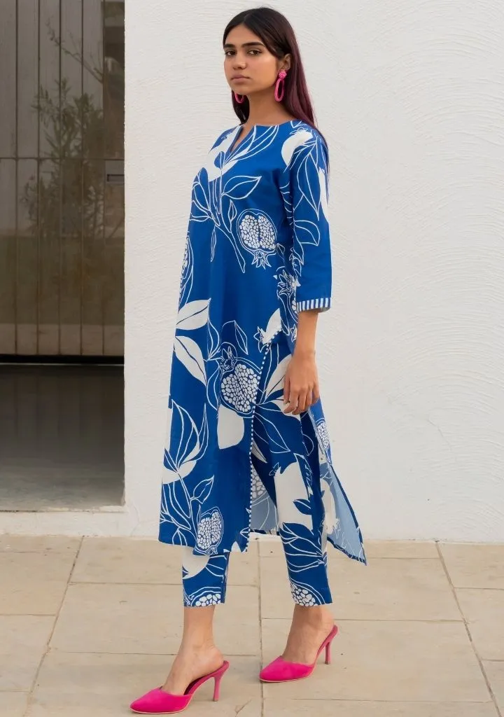 Blue Anaar Kurta Set