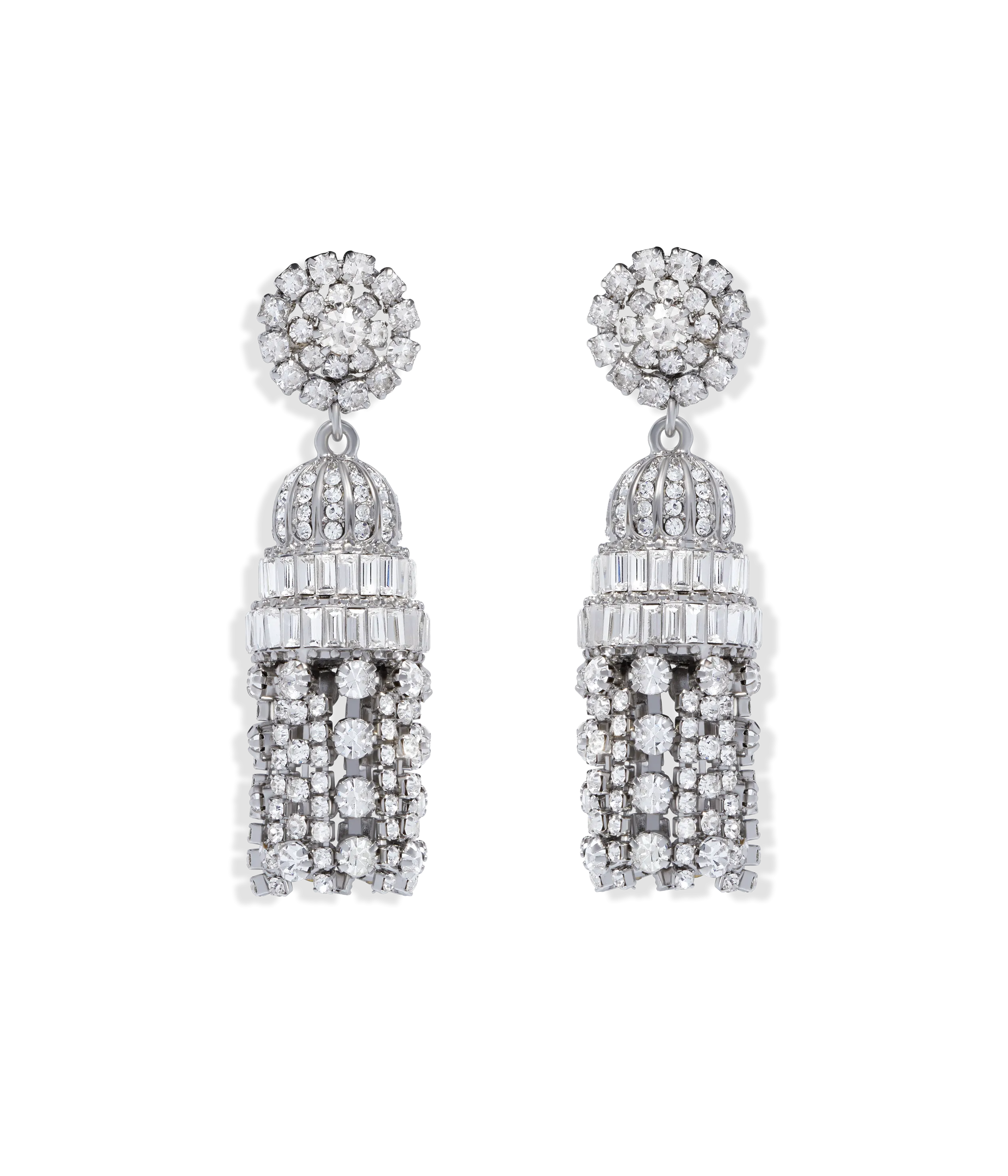 Dynasty Crystal Tassel Earrings