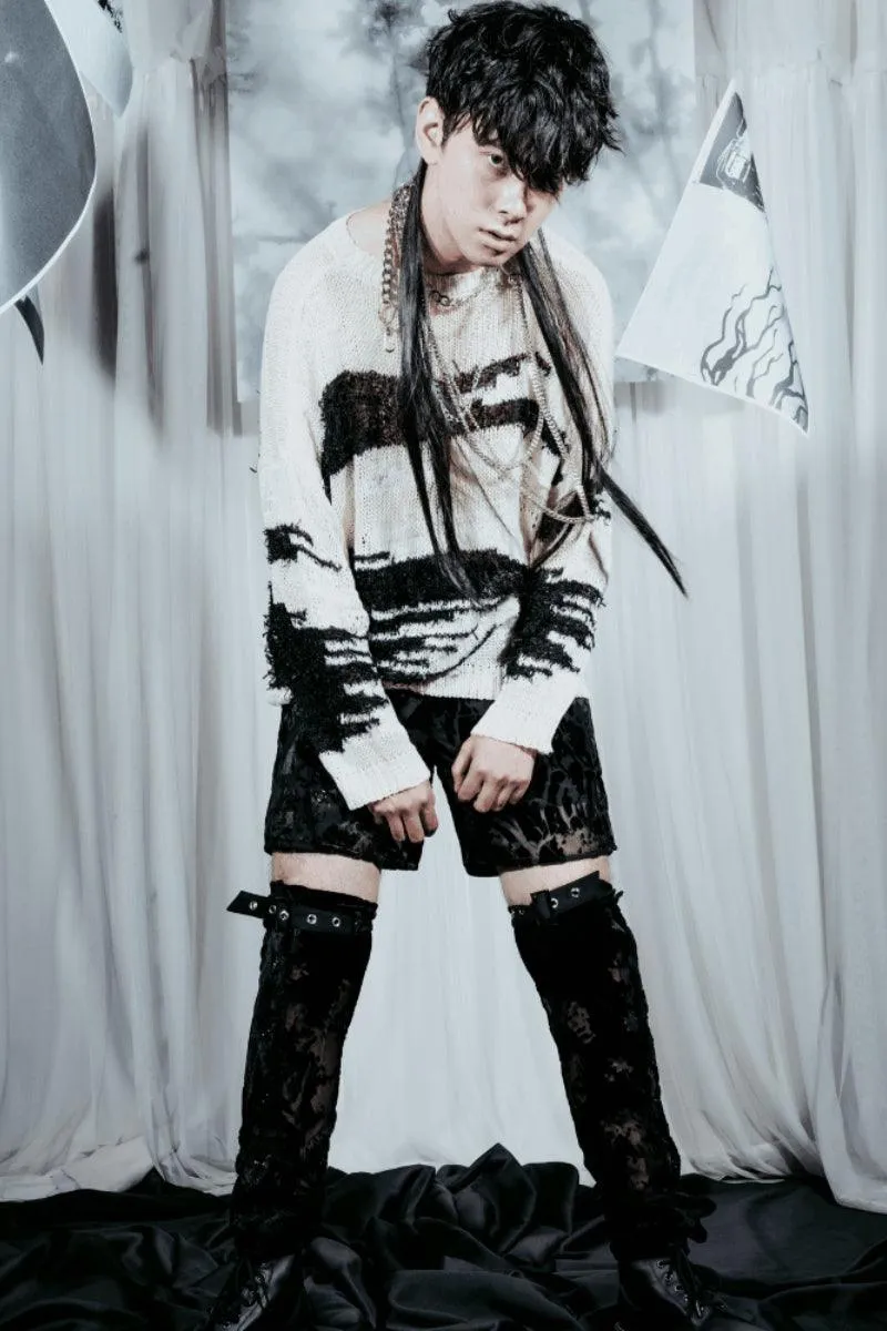 Flocking Short Pants With Legging