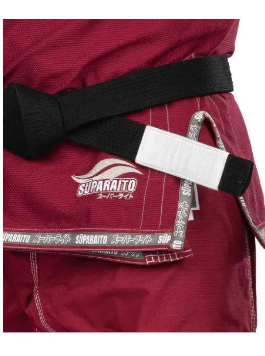 FUJI Suparaito Pearl Weave BJJ Gi - Burgundy