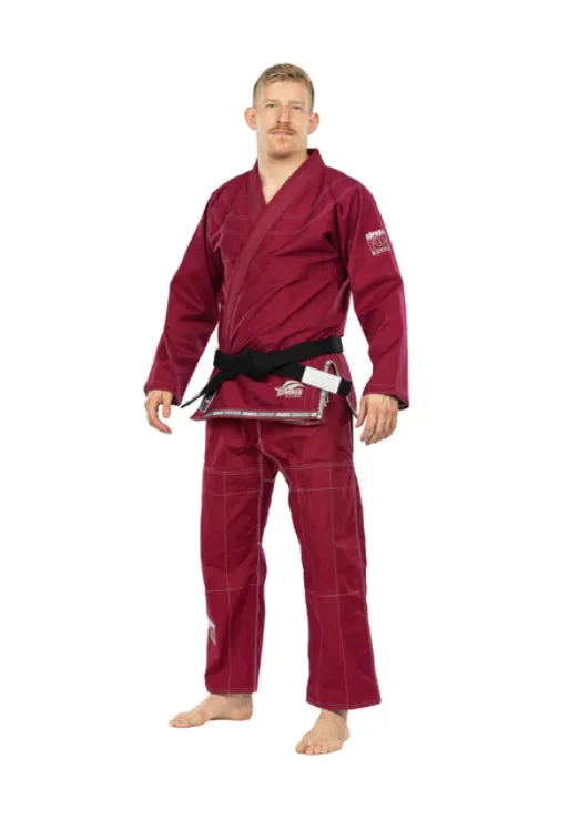 FUJI Suparaito Pearl Weave BJJ Gi - Burgundy