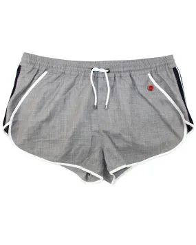 Kiton Men Shorts M Gray Wool Blend SALE