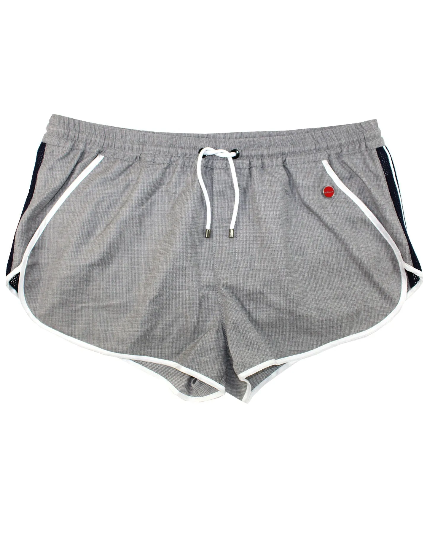 Kiton Men Shorts M Gray Wool Blend SALE