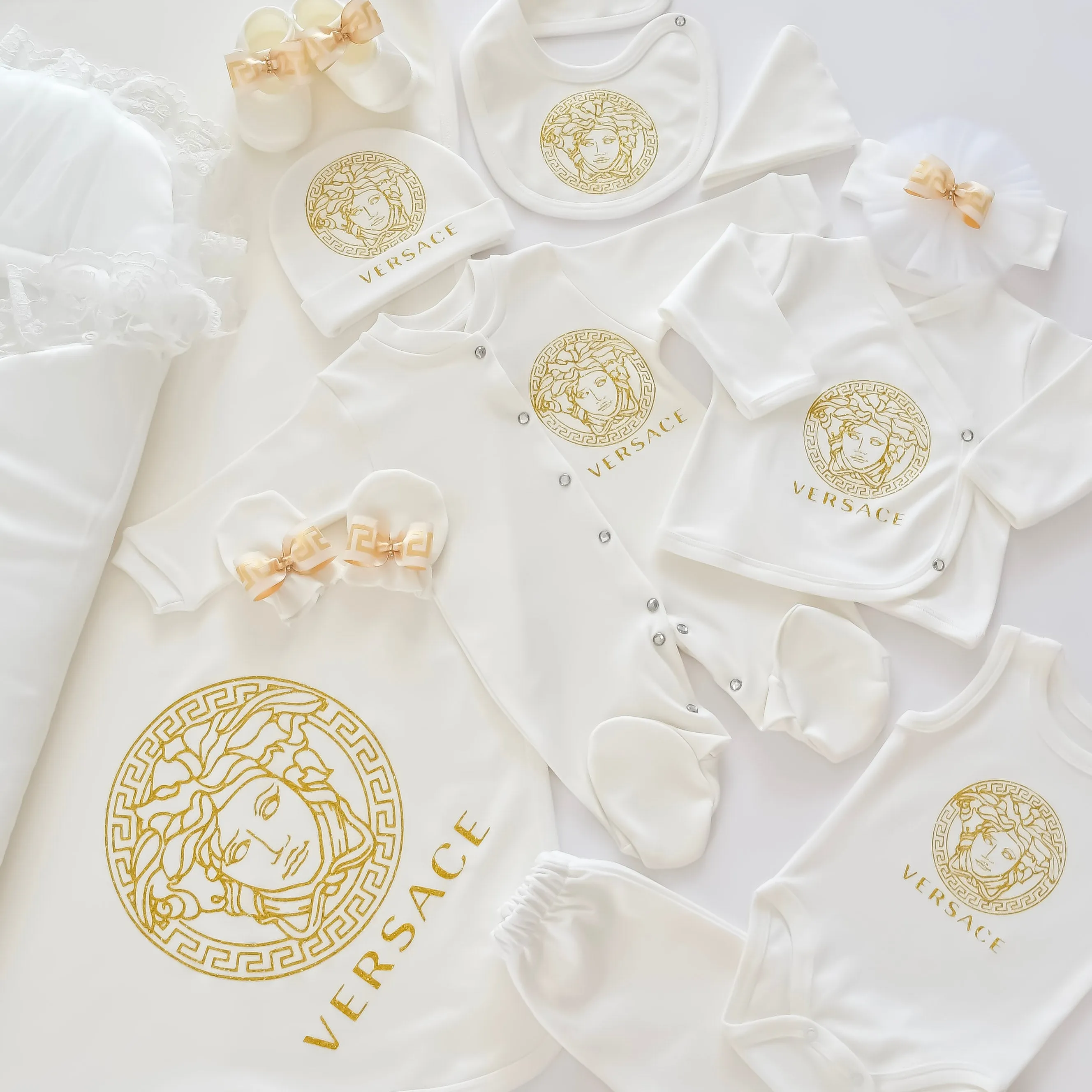 Versace Inspired Newborn Baby Set